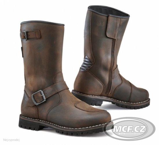 Moto boty TCX FUEL WP tmavě hnědé