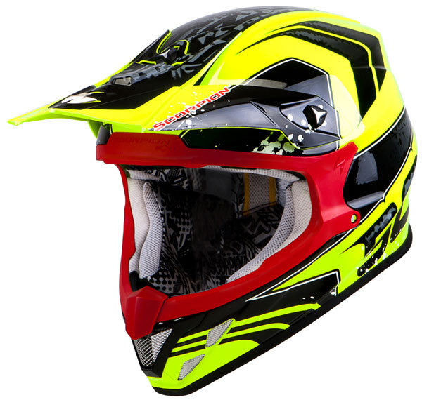 Moto přilba SCORPION VX-20 AIR QUARTZ oranžová/černá