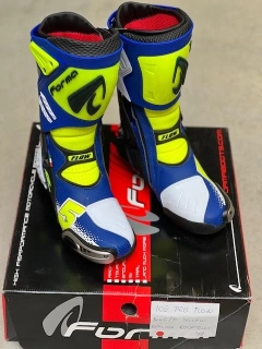 Moto boty FORMA ICE PRO replica LOCATELLI modro/neonově žluté